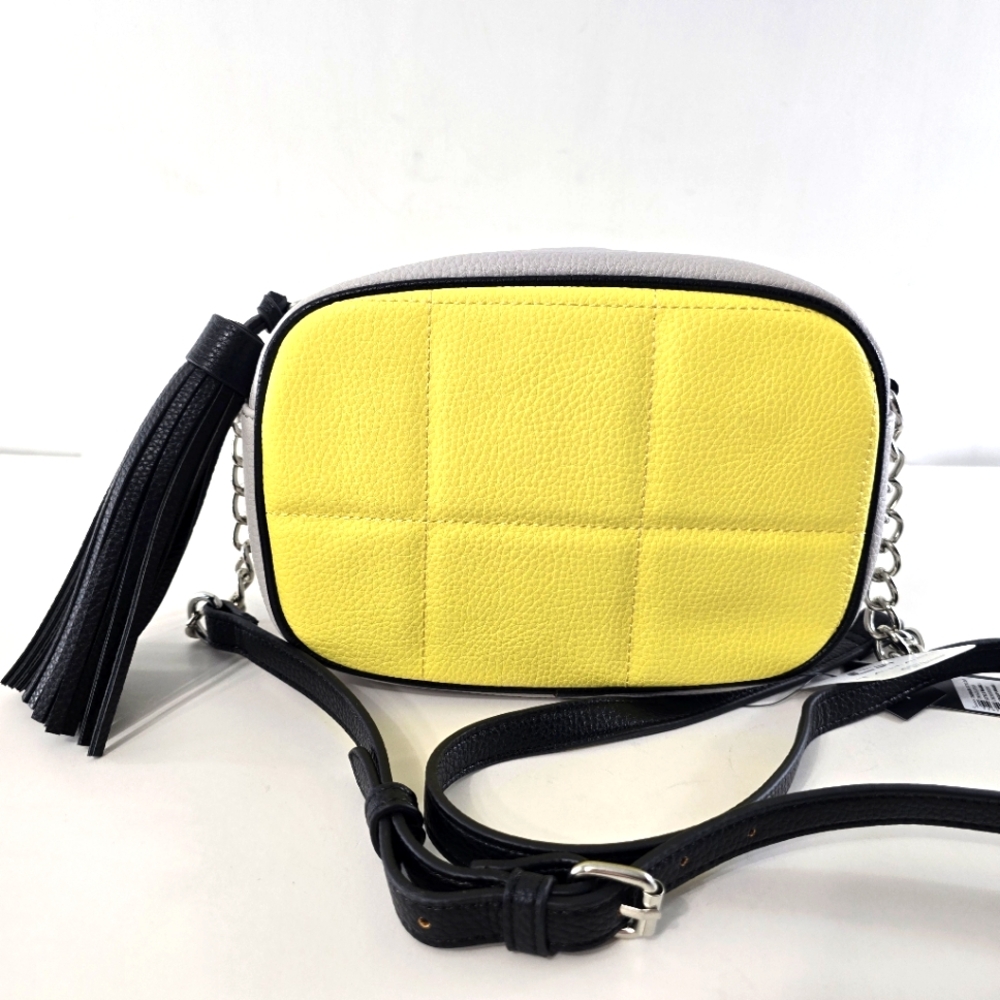 Tahari Yellow and Black Crossbody Bag